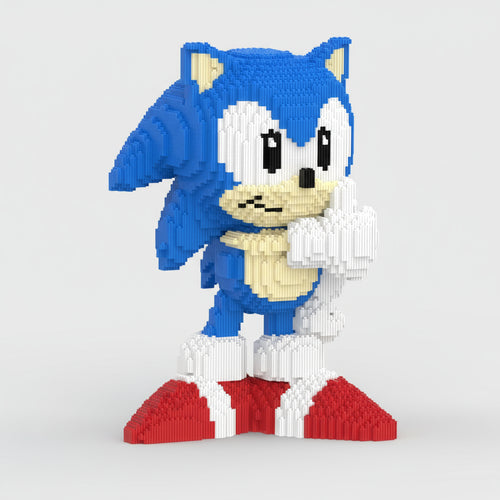 MEGA blaues Schnellwesen mit roten Schuhen | Bausteine