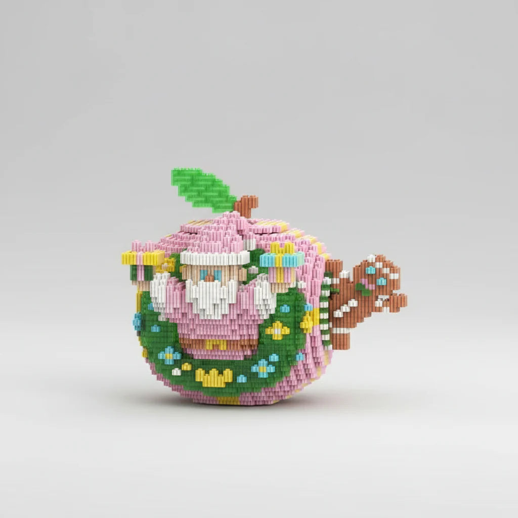 Rosa Weihnachtsapfel | Bausteine