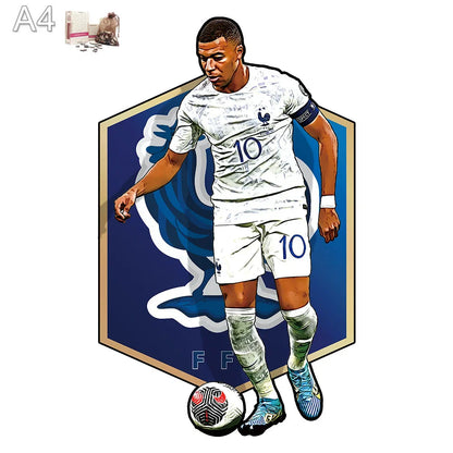 Mbappé Frankreich | 2D Holzpuzzle