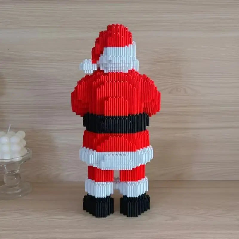 Weihnachtsmann mit Geschenk | Bausteine