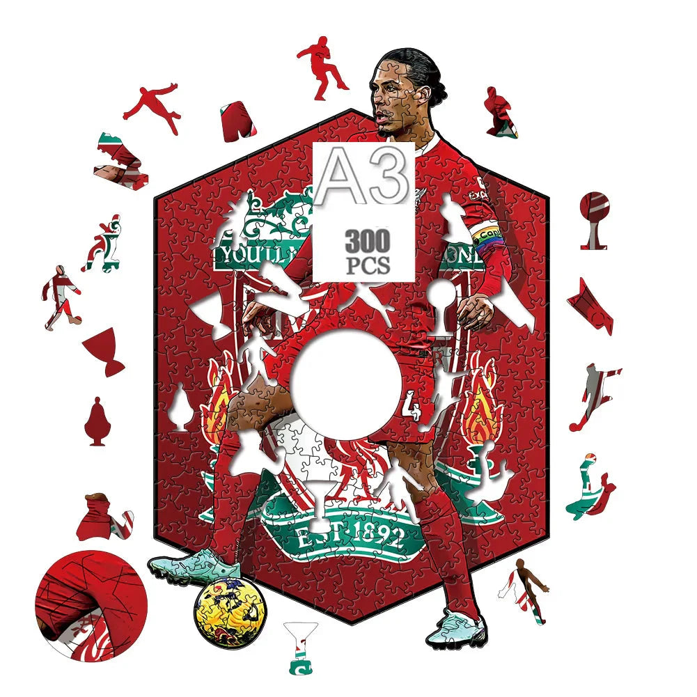 Virgil van Dijk | 2D Holzpuzzle