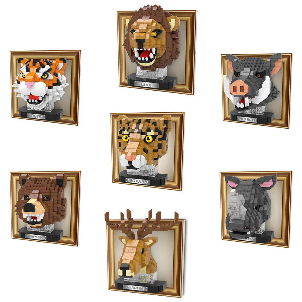 Mini 3D Bild Braunbär | Bausteine