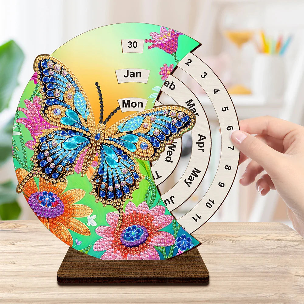 Blauer Schmetterling | Kalender | Diamond Painting