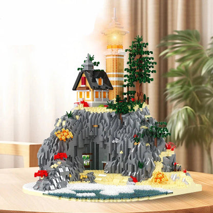 Leuchtturm auf dem Berg | Bausteine