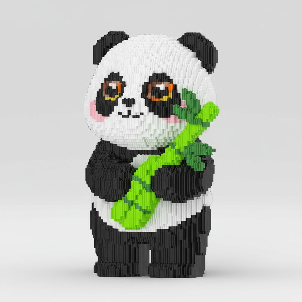 MEGA Panda mit Bambus | Bausteine