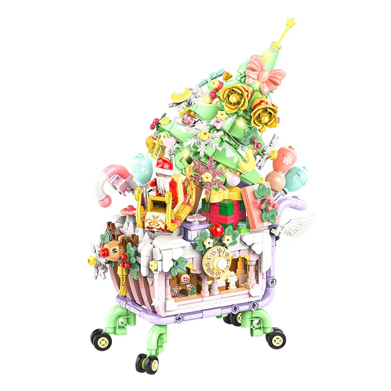 Weihnachts-Einkaufswagen  | Bausteine