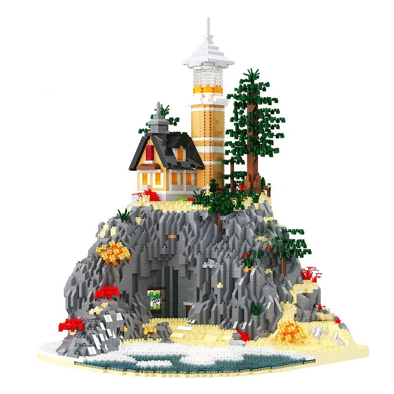 Leuchtturm auf dem Berg | Bausteine