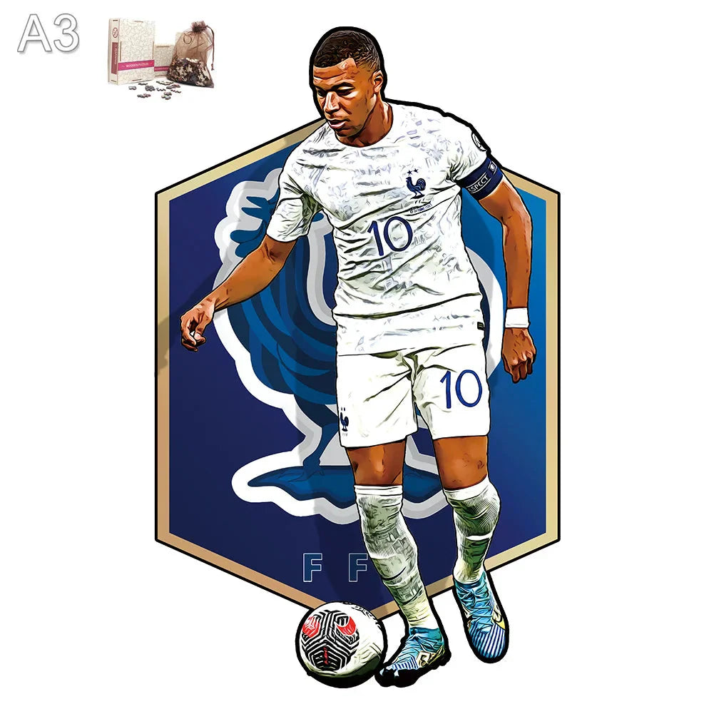 Mbappé Frankreich | 2D Holzpuzzle