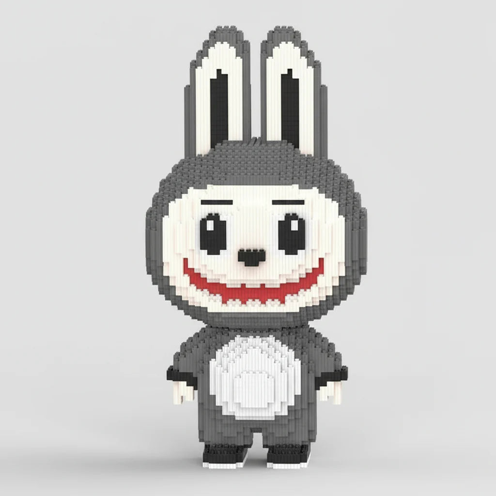 Mega Grauer Labubu | Bausteine