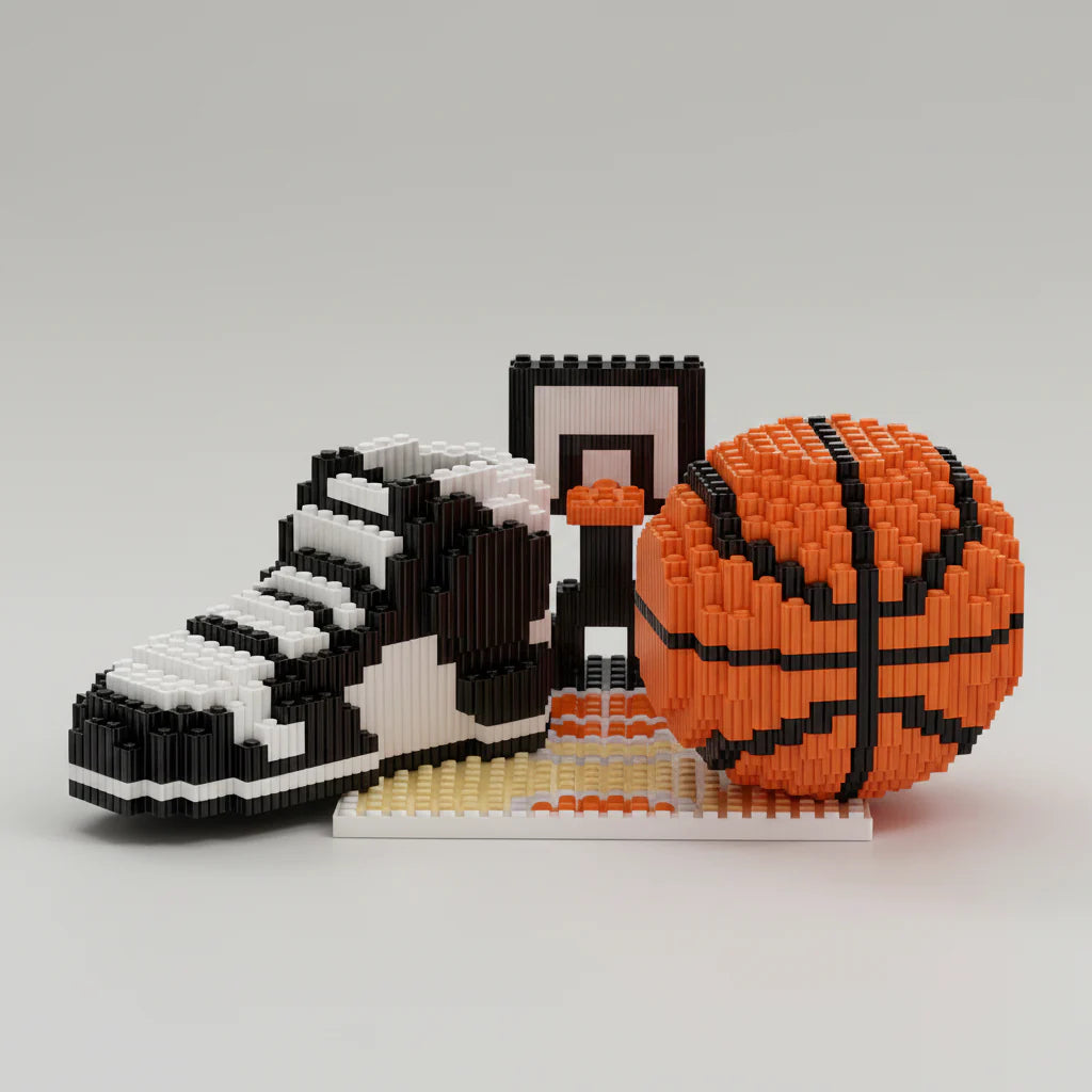 Basketballschuh auf Feld | Bausteine
