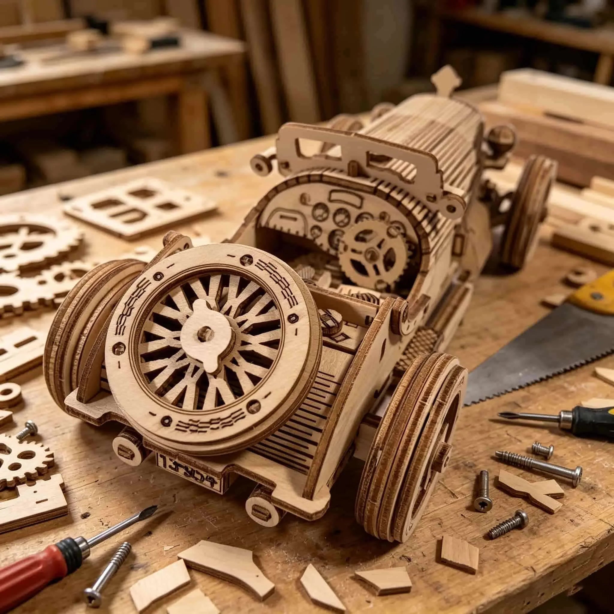 Vintage Sportwagen | 3D Puzzle