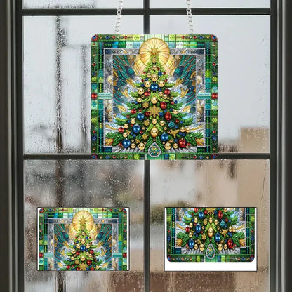 Weihnachtsbaum | Türanhänger | Diamond Painting