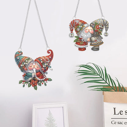 Dekoanhänger | Weihnachtswichtel | Diamond Painting