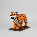 Tiger auf Bauplatte | Bausteine
