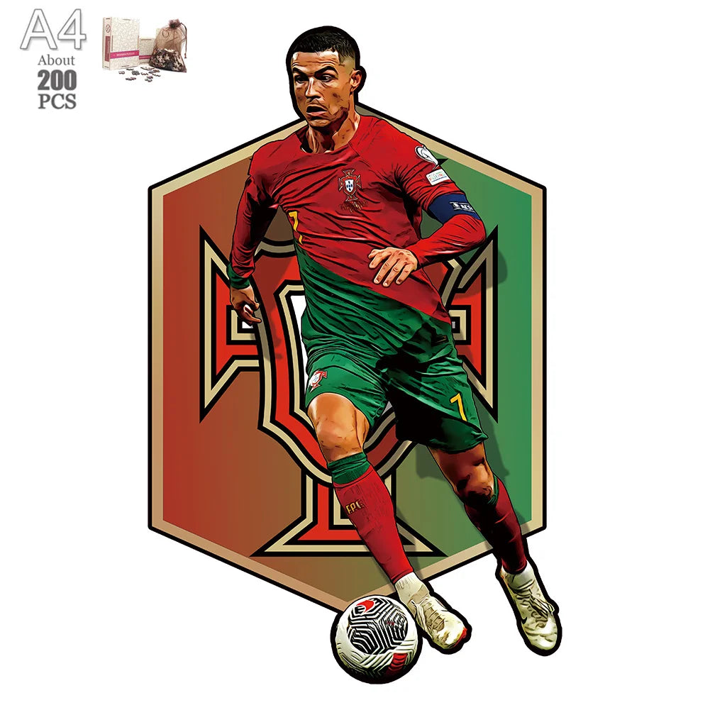 Ronaldo Portugal Logo | 2D Holzpuzzle