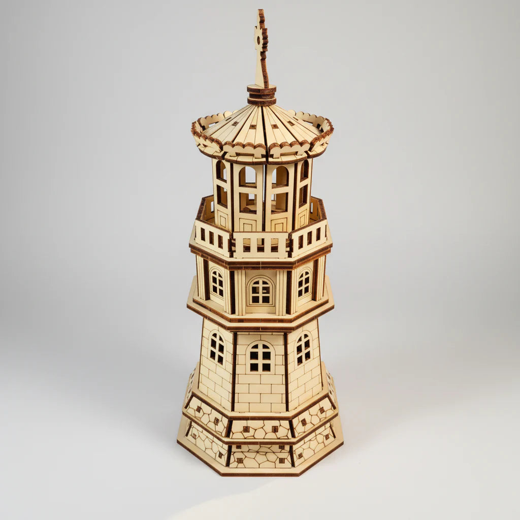 Leuchtturm mit Häuschen | 3D Puzzle