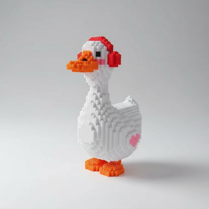 Gans mit Kopfhörer | Bausteine