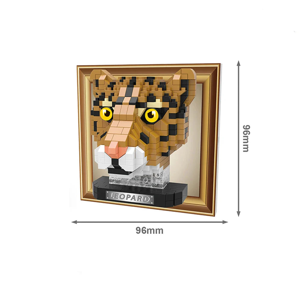Mini 3D Bild Leopard | Bausteine