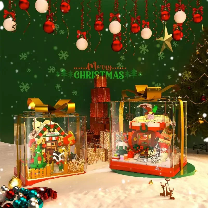 Weihnachtsapfel im Geschenk | Bausteine