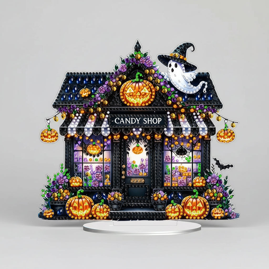 5D Halloween-Süßigkeitshaus | Diamond Painting