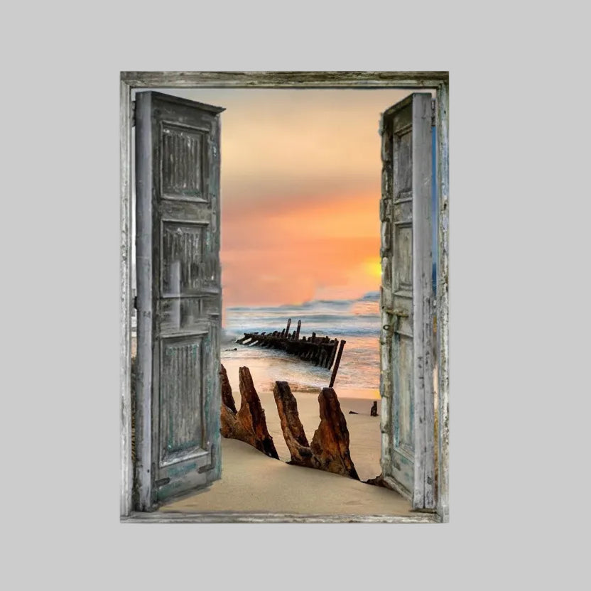 Sonnenuntergang am Steg | Diamond Painting