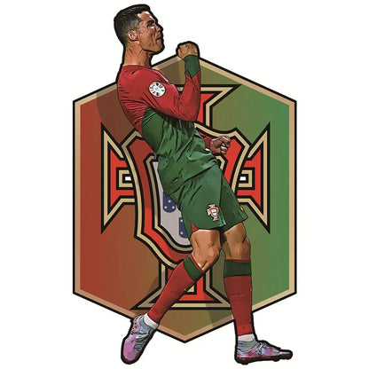Ronaldo Portugal Heimtrikot | 2D Holzpuzzle