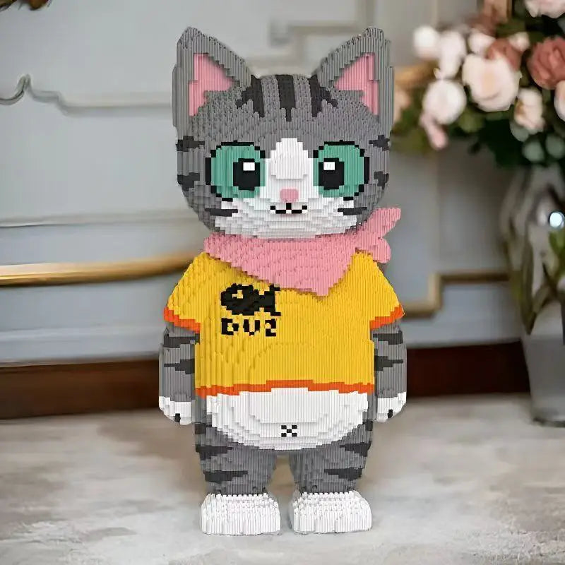 MEGA Katze mit Schal | Bausteine