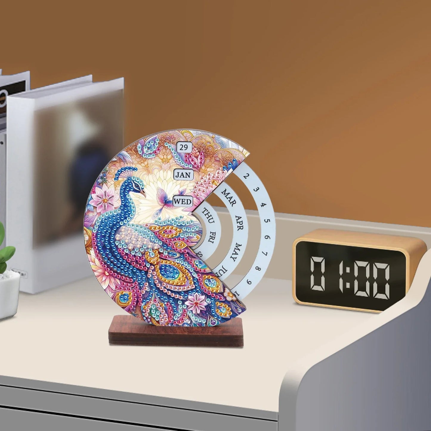 Pfau | Kalender | Diamond painting