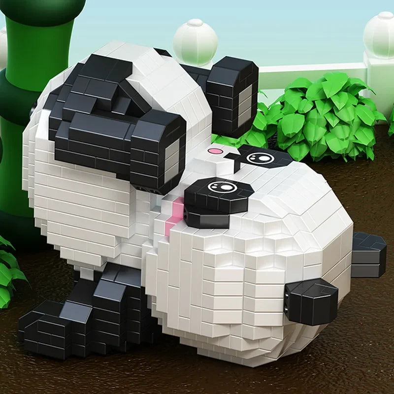 Liegender Panda | Bausteine