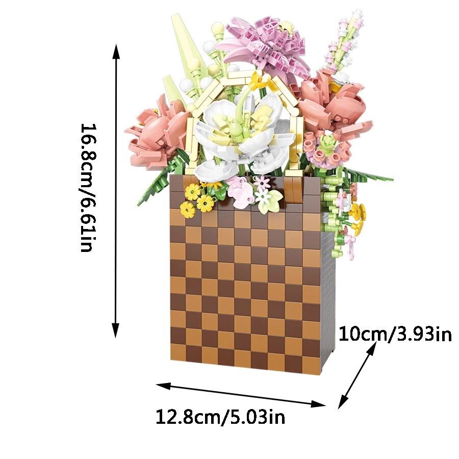 Handtasche mit Blumen