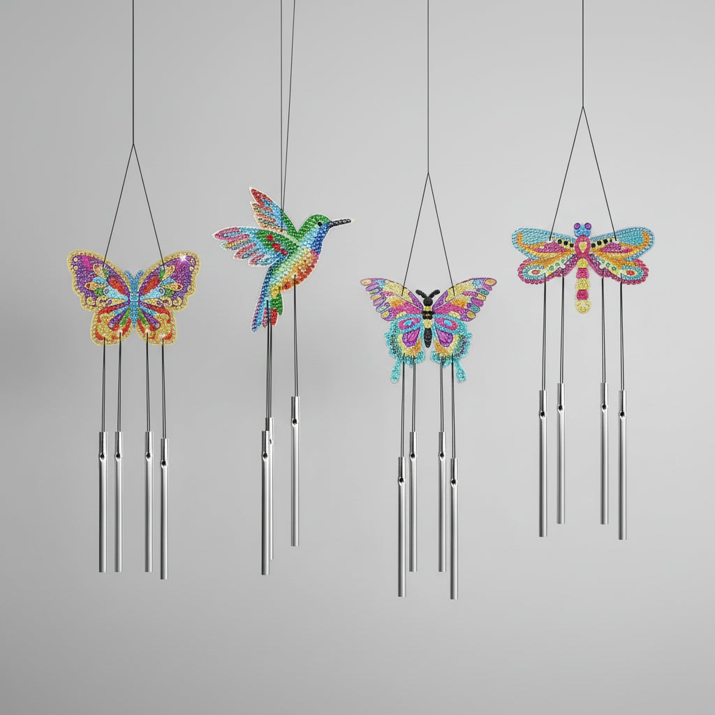 Schmetterling Windspiel | Diamond Painting