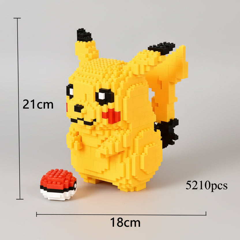 Gelbes Blitztier mit Ball | Bausteine