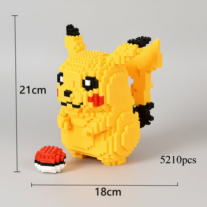 Gelbes Blitztier mit Ball | Bausteine