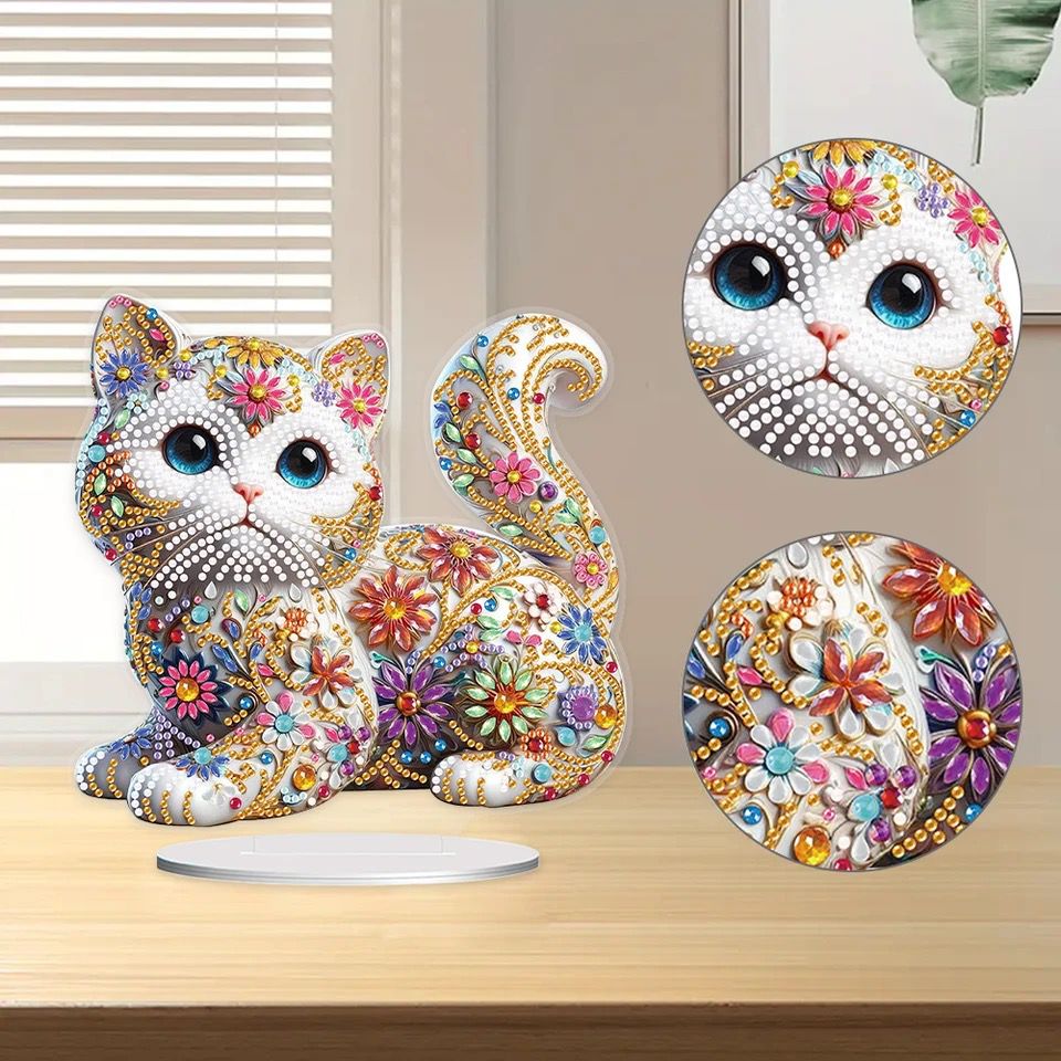 5D Niedliche Katze | Diamond Painting