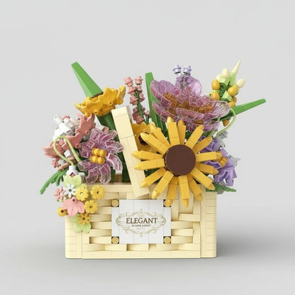 Kreativer Blumenkorb | Bausteine