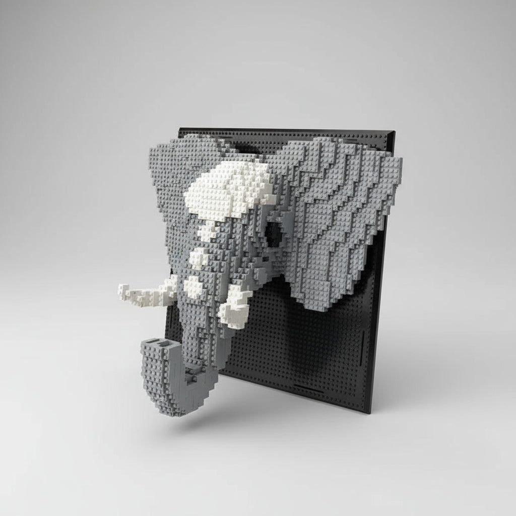 Elefanten auf dem Baubrett  | Bausteine