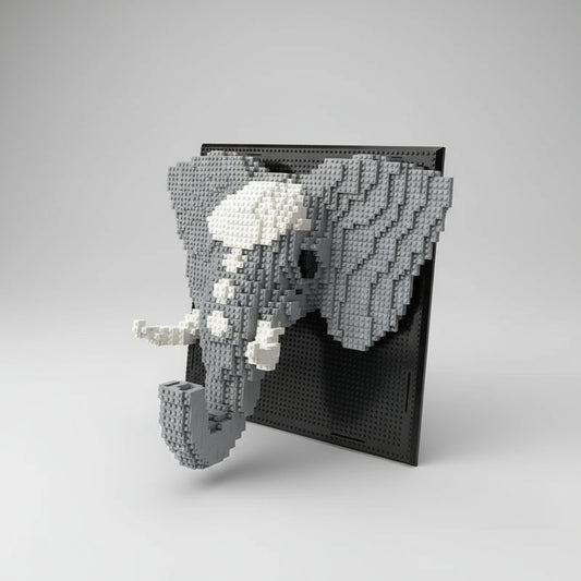 Elefanten auf dem Baubrett  | Bausteine