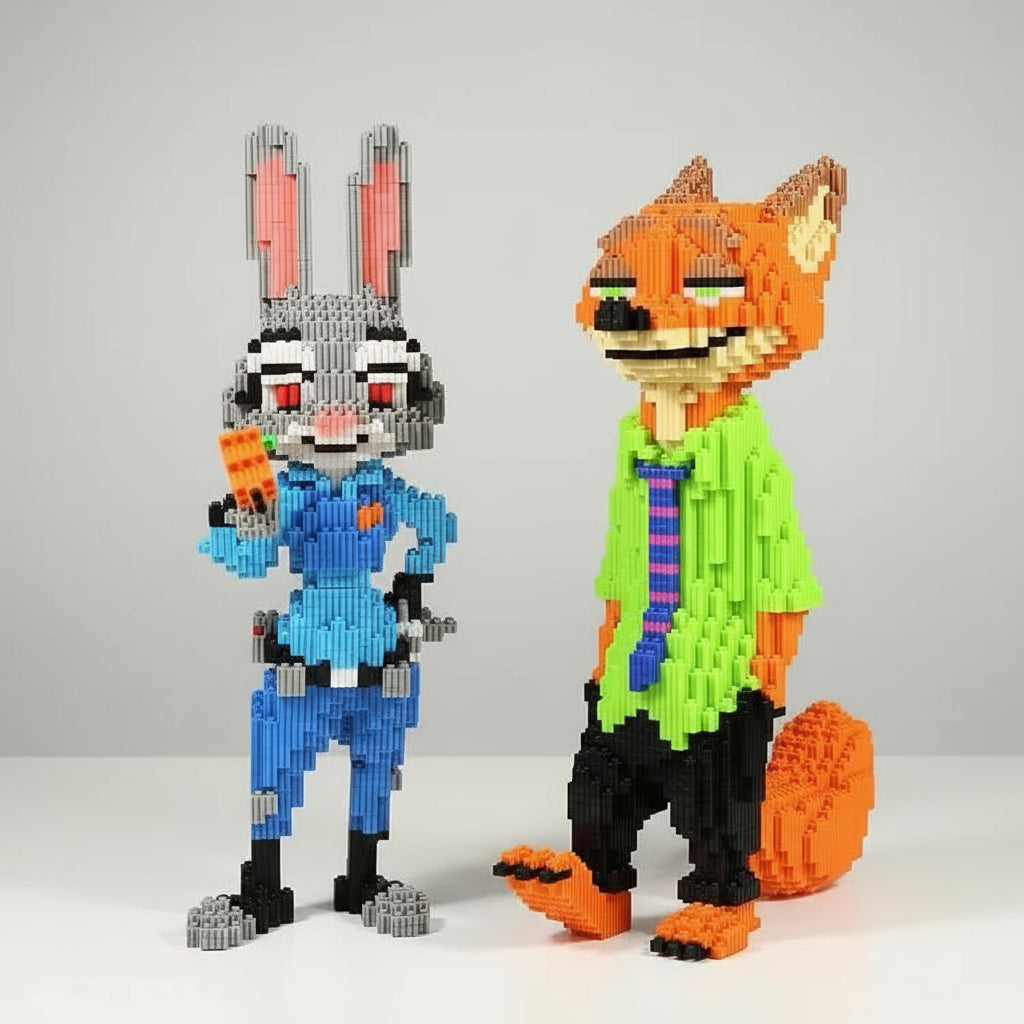 Fuchs im grünen Anzug  | Bausteine