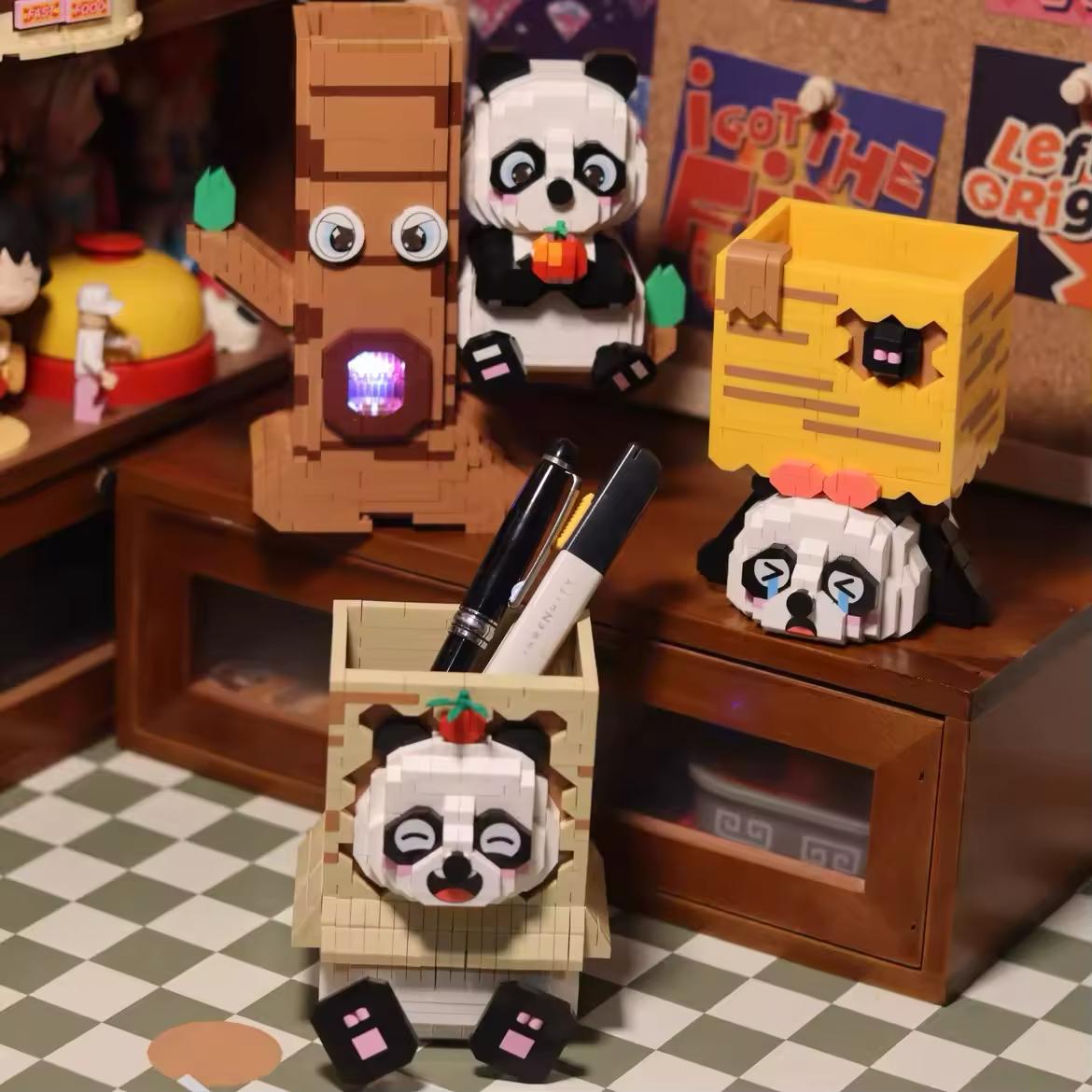 Panda in der Box Handyhalter