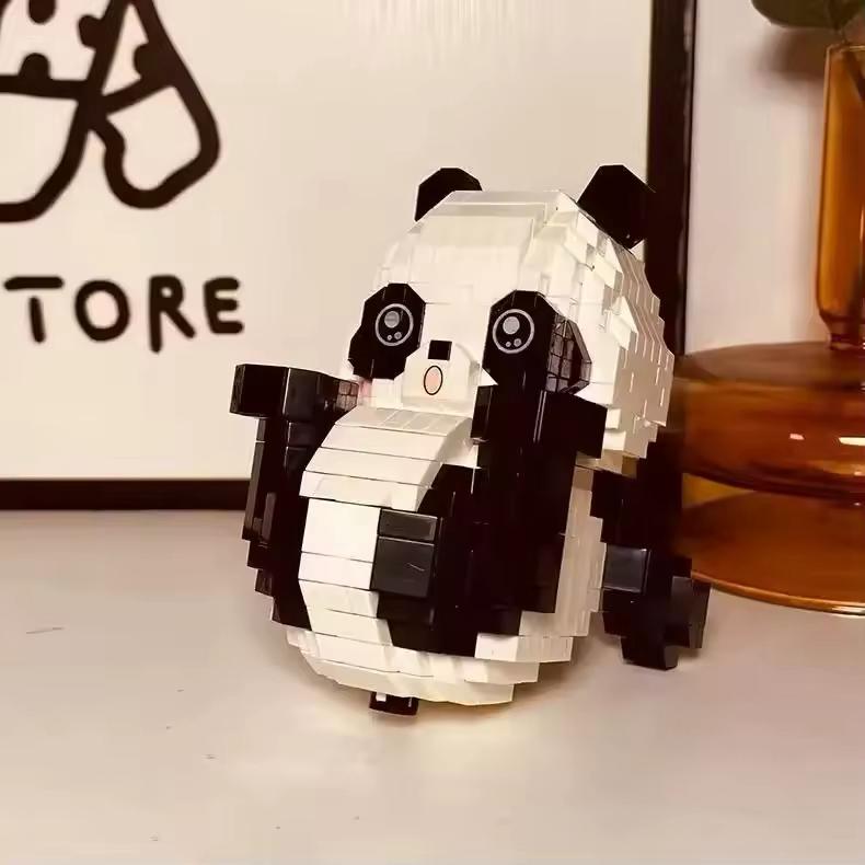 Liegender Panda | Bausteine