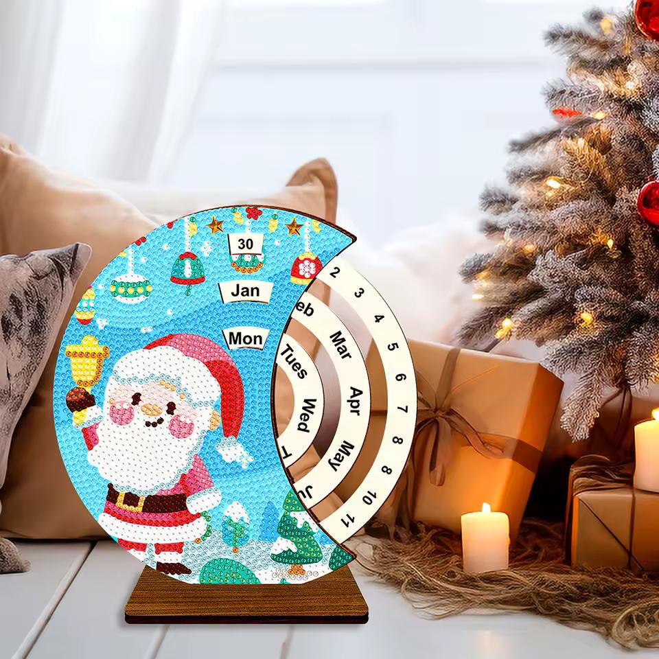 Weihnachtsmann mit Glocke | Kalender | Diamond Painting