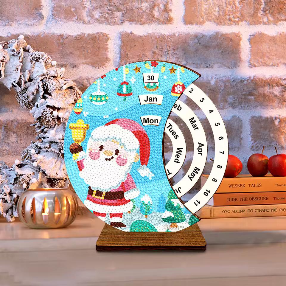 Weihnachtsmann mit Glocke | Kalender | Diamond Painting