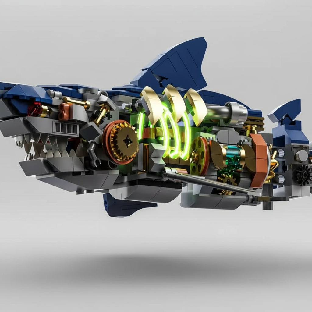 Beweglichen Hai | Bausteine