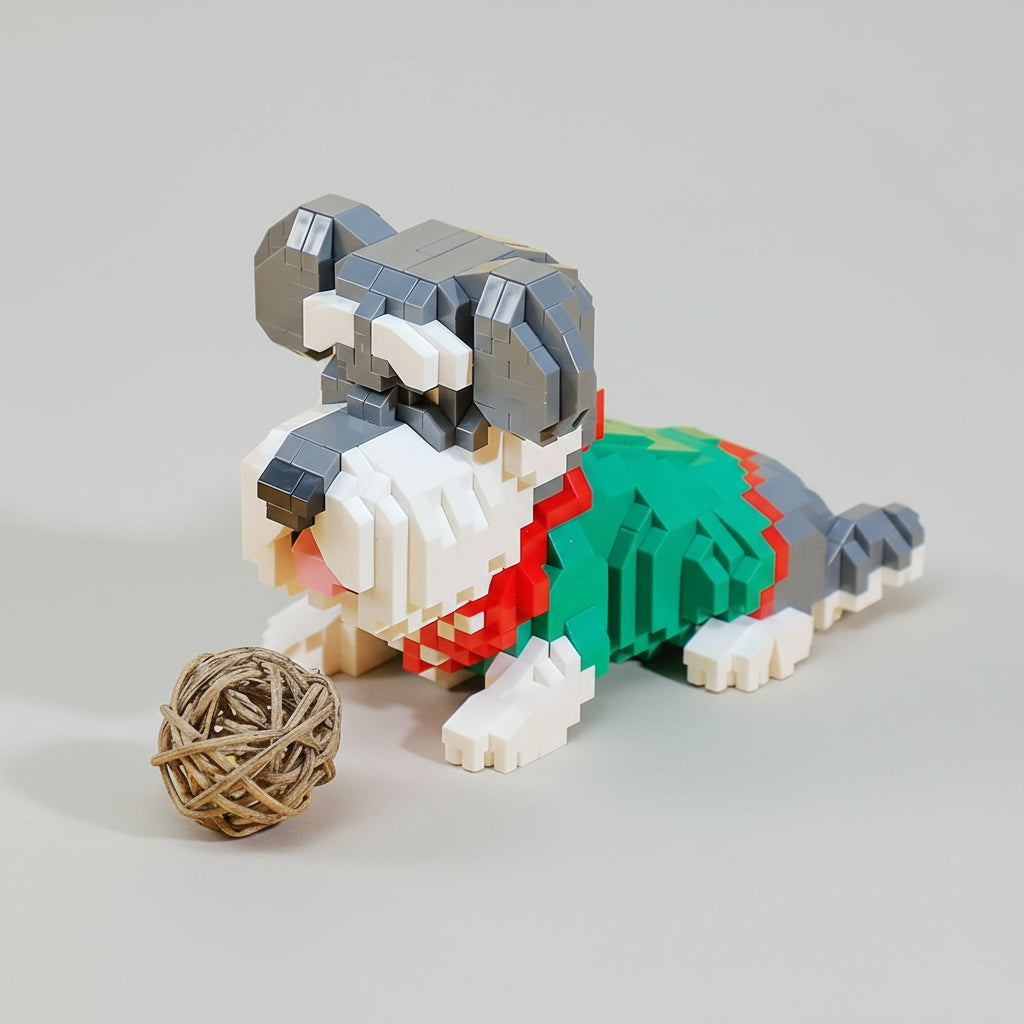 Niedlicher Schnauzer  | Bausteine