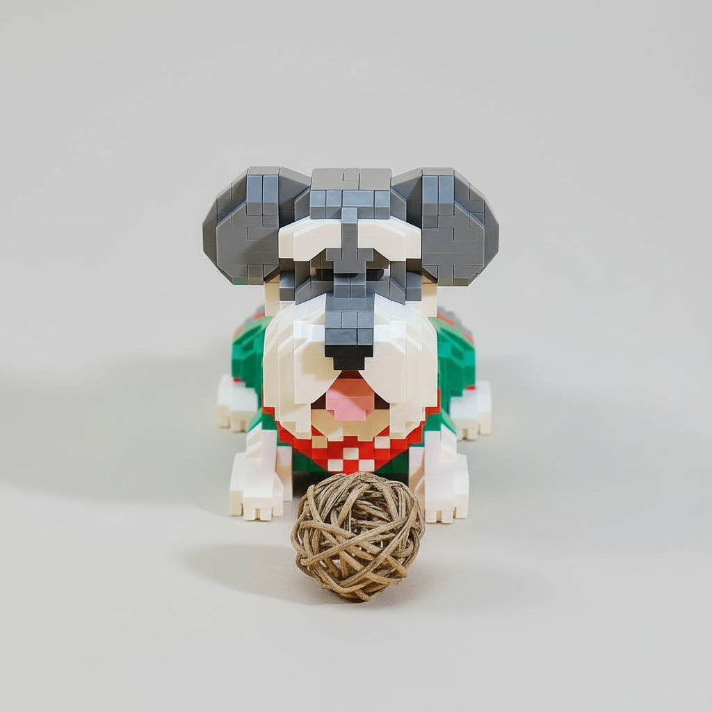 Niedlicher Schnauzer  | Bausteine