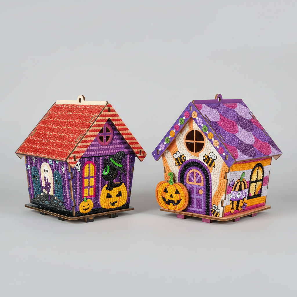 Halloween-Häuschen | Anhänger | Diamond Painting