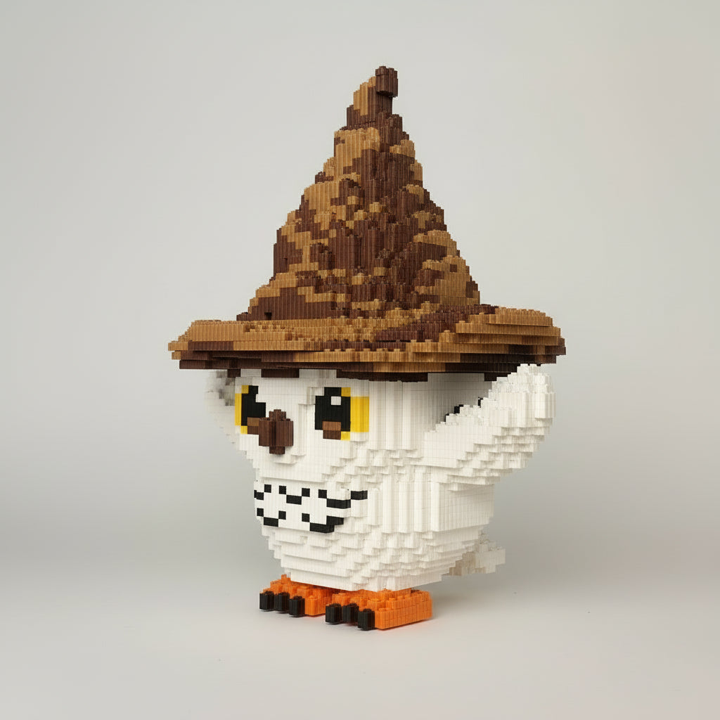 Eule mit Hut | Bausteine