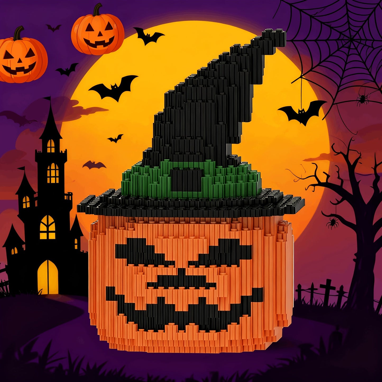 Halloween-Kürbis | Bausteine