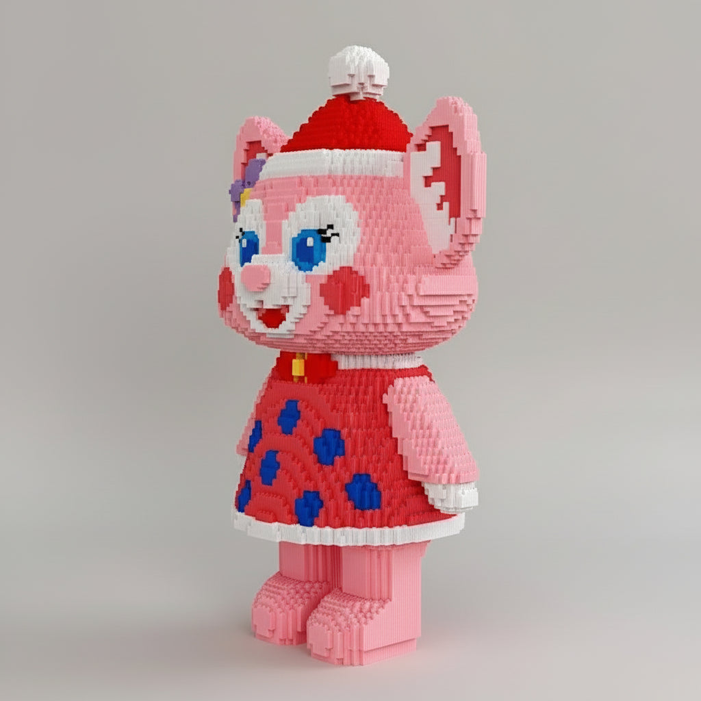 Fuchs mit Punktkleid | Bausteine