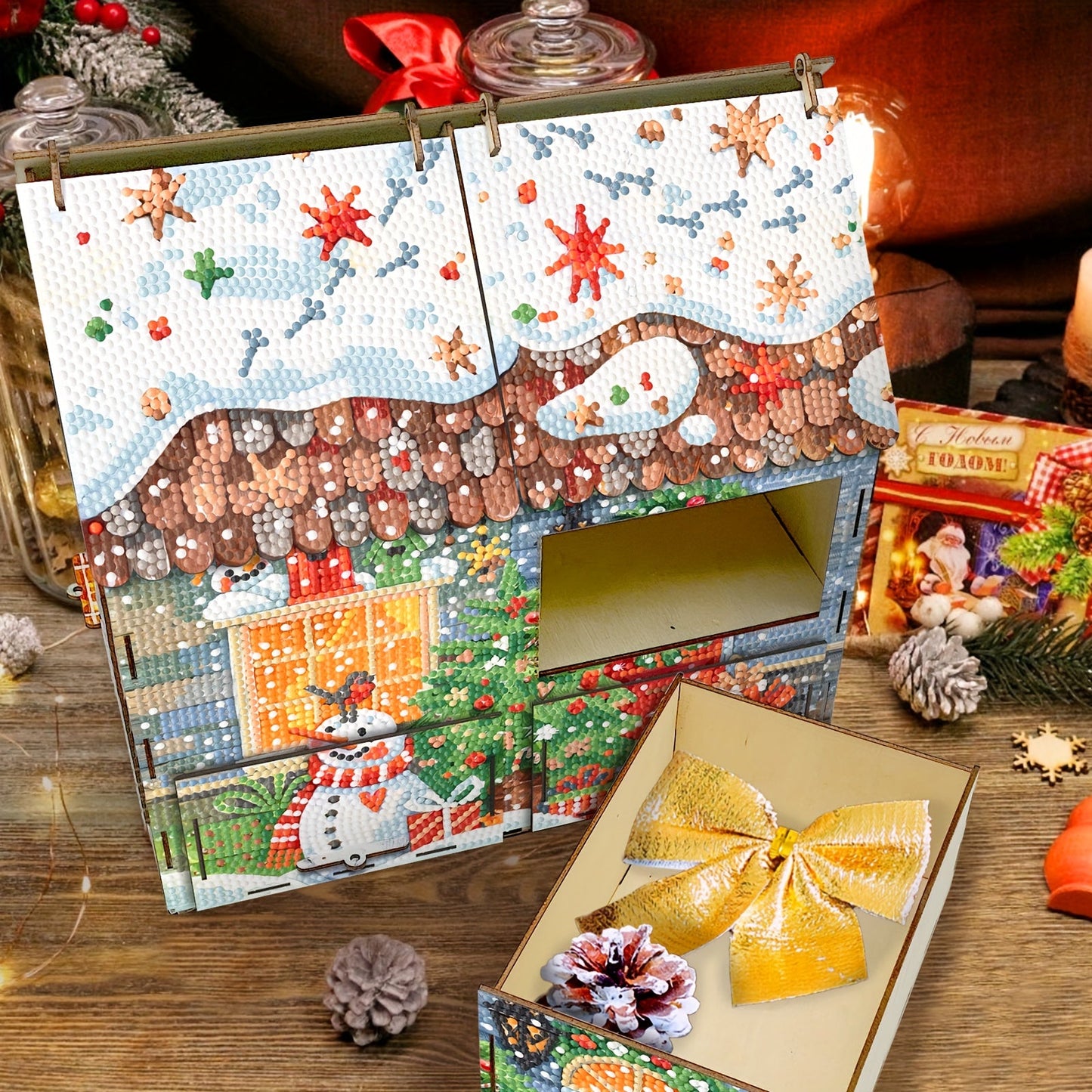 Haus mit Schubladen | Bausatz | Diamond Painting